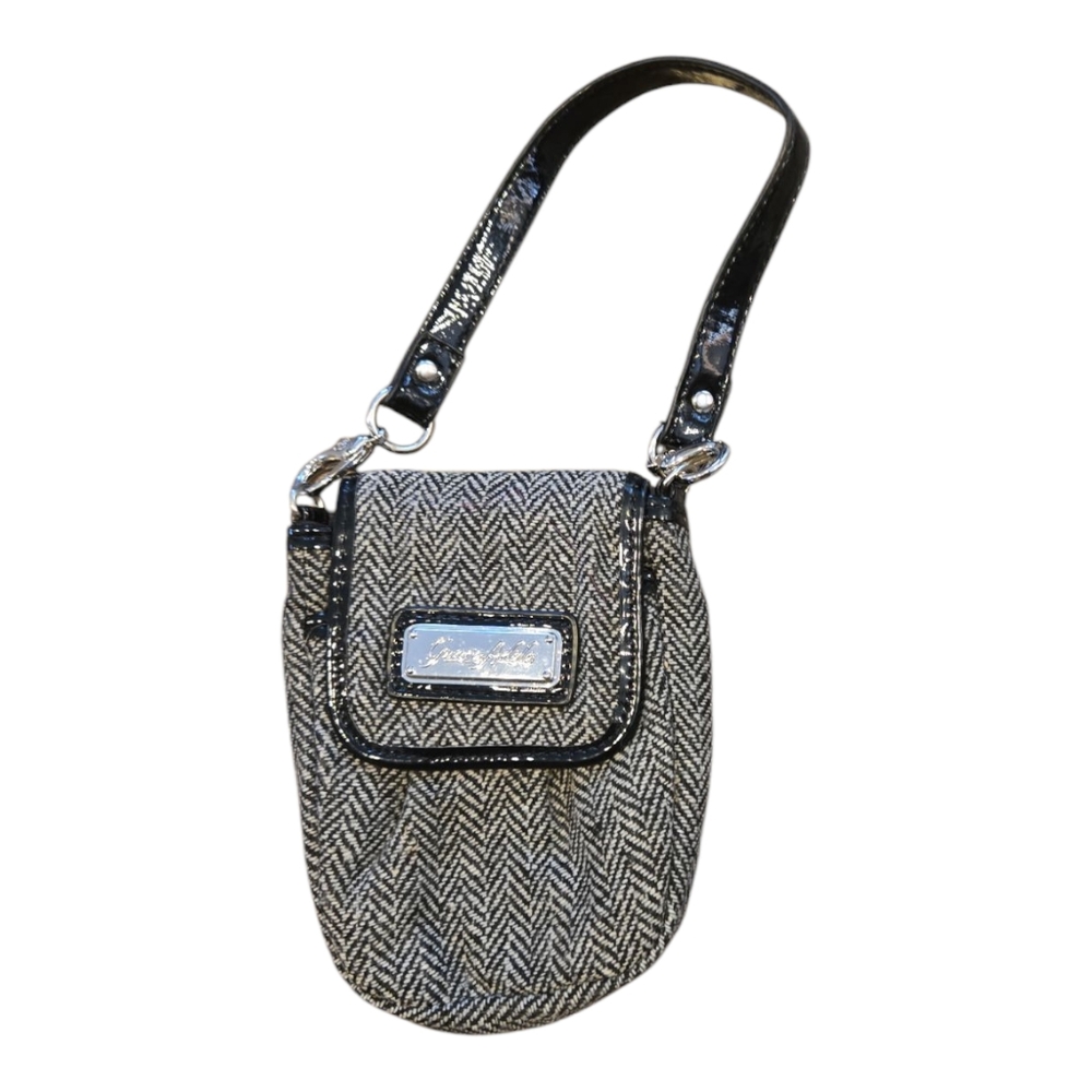 Grace Adele Black and Gray Handbag